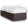 Image de vidaXL Cadre de lit Marron foncÃ© 90x190 cm Tissu
