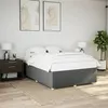 Image de vidaXL Cadre de lit sans matelas gris foncé 160x200 cm tissu