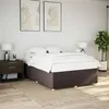 Image de vidaXL Cadre de lit sans matelas marron foncé 160x200 cm tissu