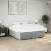 Image de vidaXL Cadre de lit sans matelas gris clair 180x200 cm tissu