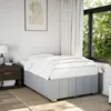 Image de vidaXL Cadre de lit sans matelas gris clair 120x190 cm tissu