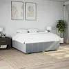 Image de vidaXL Cadre de lit sans matelas gris clair 180x200 cm tissu