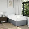 Image de vidaXL Cadre de lit sans matelas gris clair 100x200 cm tissu
