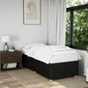 Image de vidaXL Cadre de lit sans matelas noir 100x200 cm tissu