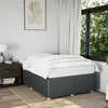 Image de vidaXL Cadre de lit gris foncé 120x190 cm tissu