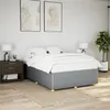 Image de vidaXL Cadre de lit sans matelas gris clair 140x190 cm tissu