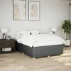 Image de vidaXL Cadre de lit sans matelas gris foncÃ© 140x190 cm tissu