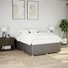 Image de vidaXL Cadre de lit sans matelas taupe 140x190 cm tissu