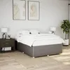 Image de vidaXL Cadre de lit sans matelas taupe 140x190 cm tissu