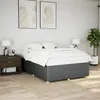 Image de vidaXL Cadre de lit sans matelas gris foncé 140x200 cm tissu