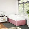 Image de vidaXL Cadre de lit sans matelas rose 90x190 cm velours