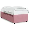 Image de vidaXL Cadre de lit sans matelas rose 90x190 cm velours
