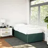 Image de vidaXL Cadre de lit sans matelas vert foncé 90x200 cm velours