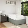 Image de vidaXL Cadre de lit Gris clair 100x200 cm Velours