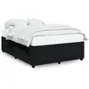 Image de vidaXL Cadre de lit sans matelas noir 140x190 cm velours