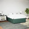 Image de vidaXL Cadre de lit Vert foncé 140x190 cm Velours