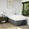Image de vidaXL Sommier à lattes de lit et matelas Gris foncé 90x190 cm Tissu