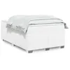 Image de vidaXL Sommier à lattes de lit avec matelas Blanc 120x200cm Similicuir