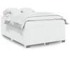 Image de vidaXL Sommier Ã  lattes de lit avec matelas Blanc 160x200cm Similicuir