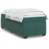 Image de vidaXL Sommier à lattes de lit avec matelas Vert foncé 90x200 cm