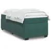 Image de vidaXL Sommier à lattes de lit avec matelas Vert foncé 100x200 cm