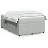 Image de vidaXL Sommier à lattes de lit et matelas Gris clair 120x200cm Velours