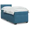 Image de vidaXL Sommier à lattes de lit avec matelas Bleu foncé 90x200 cm