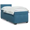 Image de vidaXL Sommier à lattes de lit avec matelas Bleu foncé 90x200 cm