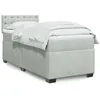 Image de vidaXL Sommier Ã  lattes de lit et matelas Gris clair 100x200cm Velours
