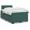 Image de vidaXL Sommier à lattes de lit avec matelas vert foncé 120x190 cm