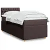 Image de vidaXL Sommier Ã  lattes de lit avec matelas Marron foncÃ© 80x200 cm