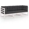 Image de vidaXL Sommier Ã  lattes de lit avec matelas Gris foncÃ© 90x200 cm Tissu