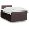 Image de vidaXL Sommier à lattes de lit avec matelas Marron foncé 120x200 cm