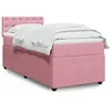 Image de vidaXL Sommier à lattes de lit et matelas Rose 80x200 cm Velours