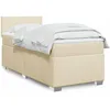 Image de vidaXL vidaXL Sommier à lattes de lit avec matelas Crème 80x200 cm Tissu