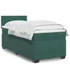 Image de vidaXL Sommier à lattes de lit avec matelas Vert foncé 90x200 cm