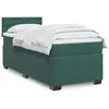 Image de vidaXL Sommier à lattes de lit avec matelas Vert foncé 90x200 cm