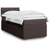 Image de vidaXL Sommier à lattes de lit avec matelas Marron foncé 90x200 cm