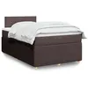 Image de vidaXL Sommier à lattes de lit avec matelas Marron foncé 120x200 cm