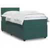 Image de vidaXL Sommier Ã  lattes de lit avec matelas Vert foncÃ© 90x200 cm