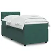 Image de vidaXL Sommier à lattes de lit avec matelas Vert foncé 100x200 cm