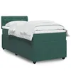 Image de vidaXL Sommier Ã  lattes de lit avec matelas Vert foncÃ© 100x200 cm