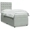 Image de vidaXL Sommier à lattes de lit et matelas Gris clair 80x200 cm Velours