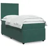 Image de vidaXL Sommier à lattes de lit avec matelas Vert foncé 90x190 cm