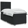 Image de vidaXL Sommier à lattes de lit avec matelas Noir 90x200 cm Similicuir