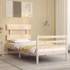 Image de vidaXL Sommier Ã  lattes de lit avec matelas Vert foncÃ© 90x200 cm