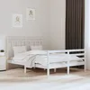 Image de vidaXL Sommier Ã  lattes de lit avec matelas Noir 120x200 cm Tissu