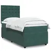 Image de vidaXL Sommier à lattes de lit et matelas Vert foncé 80x200 cm Velours