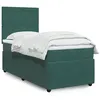 Image de vidaXL Sommier à lattes de lit avec matelas Vert foncé 90x200 cm