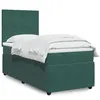 Image de vidaXL Sommier à lattes de lit avec matelas Vert foncé 100x200 cm